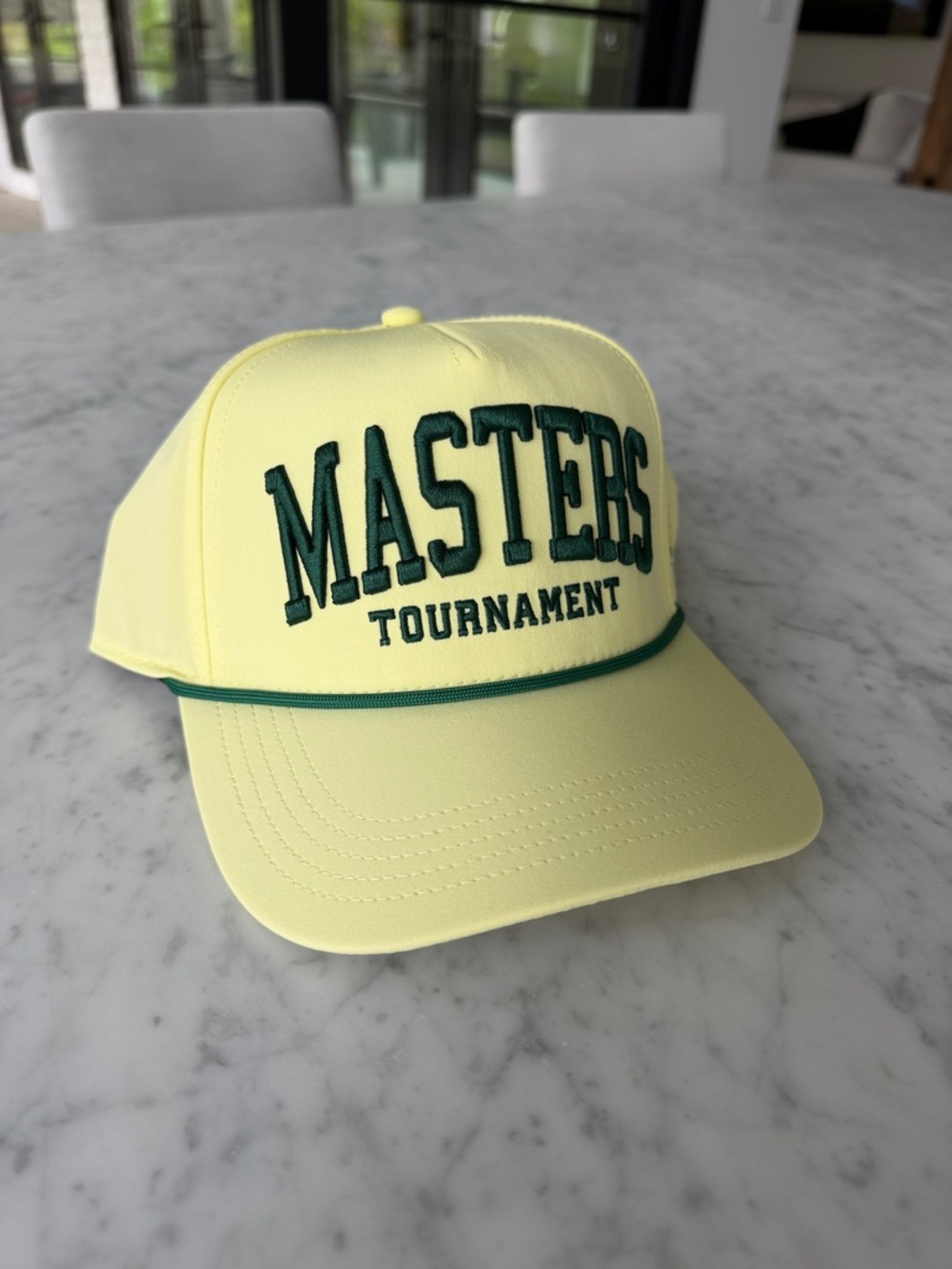2026 Masters tournament Augusta Lemon Yellow Baseball Cap BNWT